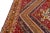Red Vintage Handmade Shiraz Red Geometric Wool Rug 6'10" X 10'1" For Sale - Image 8 of 10