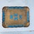 1970s Florentine Tray With Blue Accents For Sale - Image 5 of 6