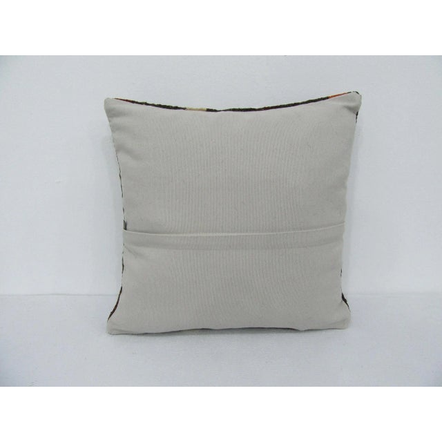Boho Chic Striped Kilim Pillow Cover For Sale - Image 3 of 4