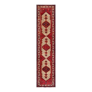 Pasargad Home Vintage Serab Camel Wool Area Rug, 3' 1'' X 13' 9'' For Sale