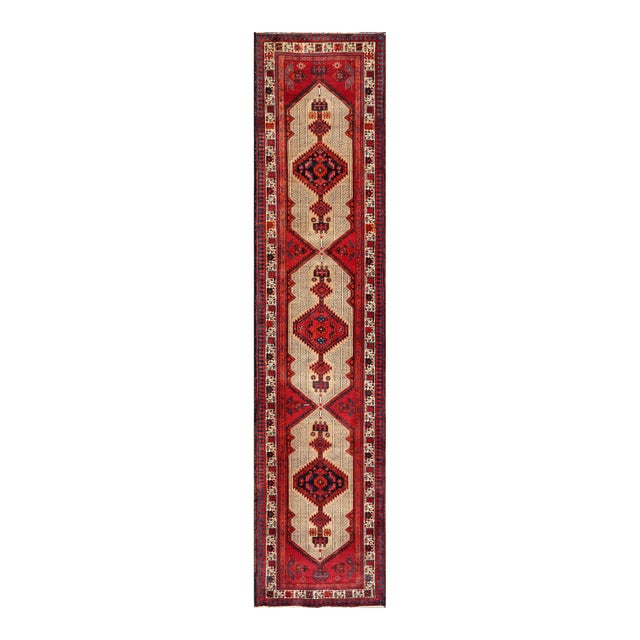 Pasargad Home Vintage Serab Camel Wool Area Rug, 3' 1'' X 13' 9'' For Sale