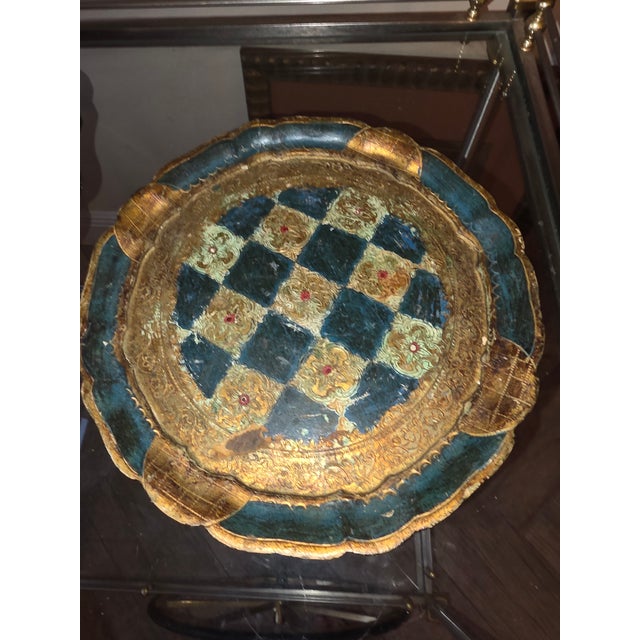 Three Small Vintage Florentine Trays For Sale - Image 12 of 16