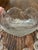 Vintage Tiffin-Franciscan Bullseye Pressed Glass Punch Bowl Set With 12 Cups & Original Ladle For Sale - Image 12 of 15