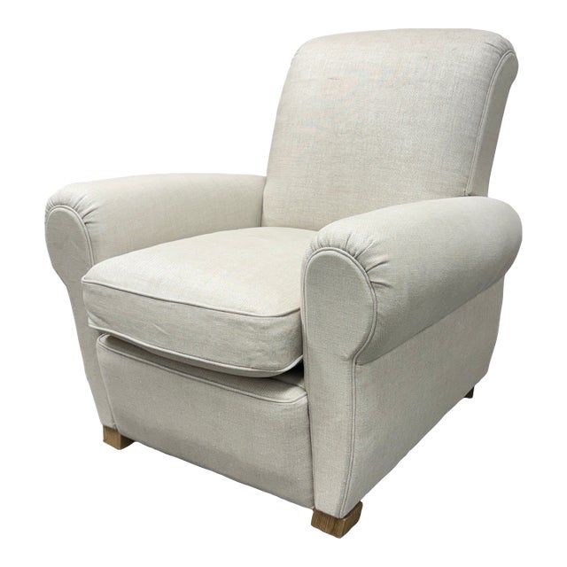 Restoration Hardware 1920's Parisian Club Recliner For Sale
