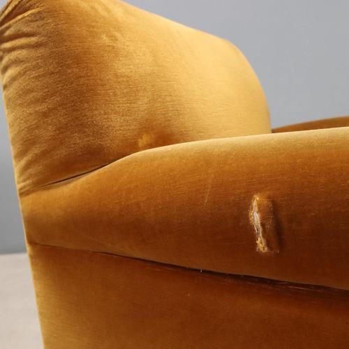 Vintage Armchairs in Velvet, Italy, 1950s, Set of 2 For Sale - Image 5 of 10