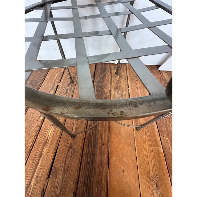 Hand Wrought Steel Italian Dining Armchairs-Set of 5 For Sale In Philadelphia - Image 6 of 15