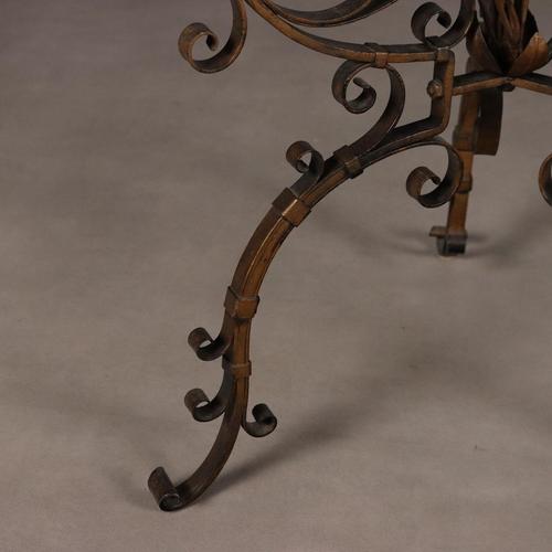 Italian Planter Tripod in Wrought Iron For Sale - Image 6 of 7