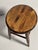 Vintage Elegant Low Stool Jeannette Perriand Style For Sale - Image 4 of 5