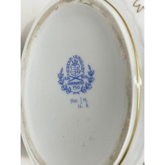 Porcelain Basket from Herend, Hungary, 1976 For Sale - Image 6 of 9