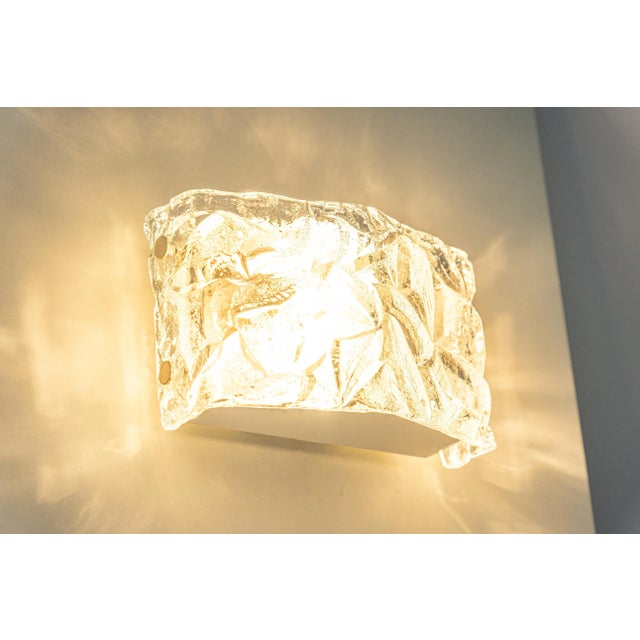 German Sconces in Murano Glass by Kaiser, 1970s, Set of 2 For Sale - Image 9 of 10