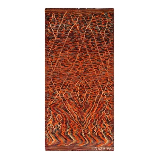 Nazmiyal Collection Tribal Primitive Colorful Vintage Moroccan Rug For Sale