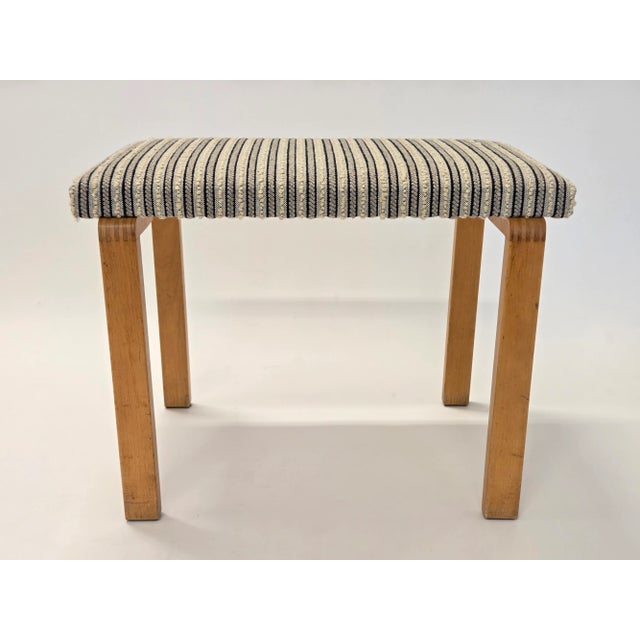 Bench with War Time Legs by Alvar Aalto for Artek, 1940s For Sale - Image 12 of 12