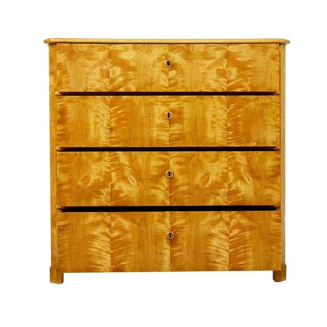 Late 19th Century Swedish Birch Chest of Drawers, 1880 For Sale - Image 5 of 10