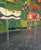 Postmod Chrome Faux Bamboo & Smoked Glass Console Table For Sale - Image 4 of 11
