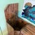 1980s Modular Lacquer Laminate Waterfall Postmodern Full Bedroom Suite For Sale - Image 9 of 11