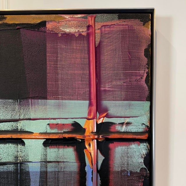 1990s Abstract Painting by Stephen Achimore Entitled "Zepher" 1990 For Sale - Image 5 of 11