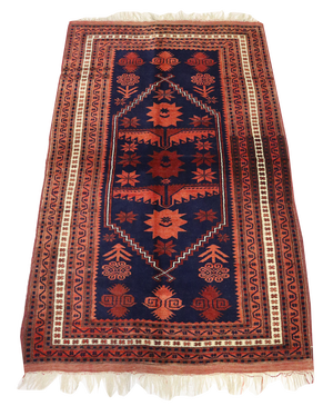 Vintage Turkish Hand Knotted Rug, 1950s