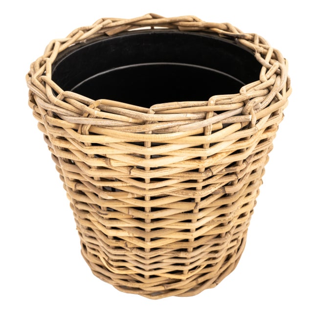 Let nature take center stage with our handwoven Round Rattan Planter. Crafted from thick, natural rattan core in a...