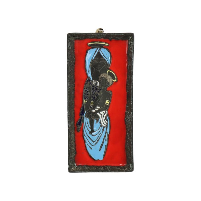 Vintage Wall Sculpture in Ceramic, Italy, 1960s For Sale - Image 11 of 11