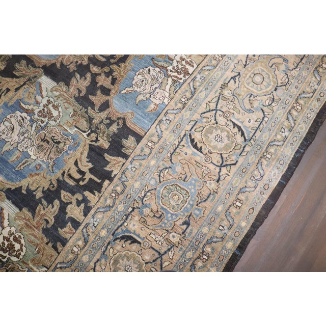 Persian Zabihi Collection Antique Persian Bidjar Stunning Floral Oversize Rug - 10'10" x 17'8" For Sale - Image 3 of 10