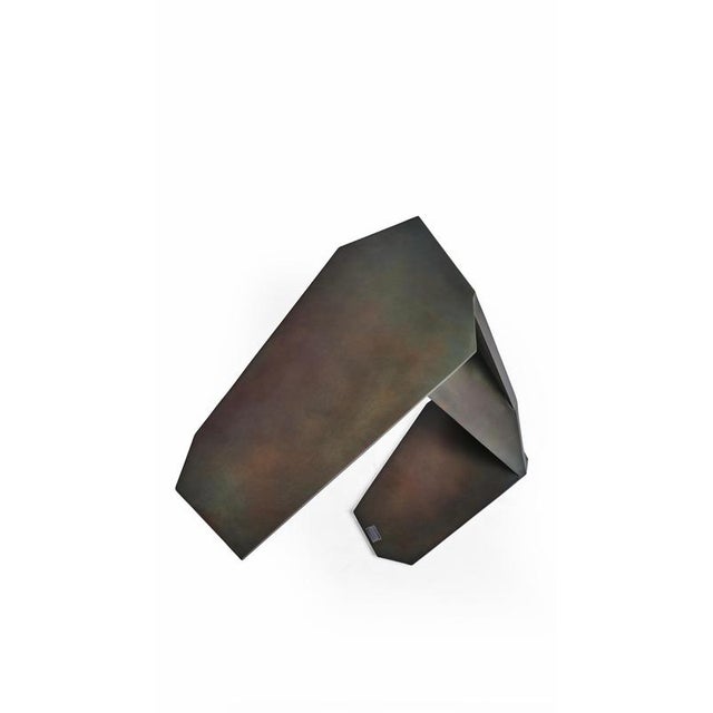Samotrax Console Table with Anti-Flex Metal Core and Aluminium Plates by Orfeo Studio For Sale - Image 10 of 13