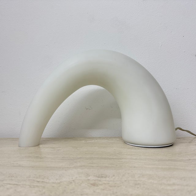 Italian Thor Glass Table Lamp from Fontana Arte, 1980s For Sale - Image 15 of 18