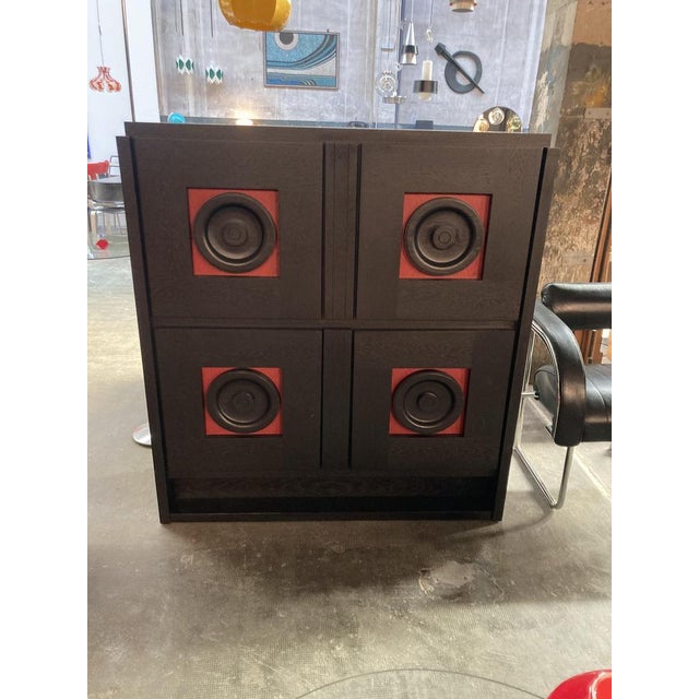 Brutist Black Buffet attributed to De Coene, 1970s For Sale - Image 16 of 16