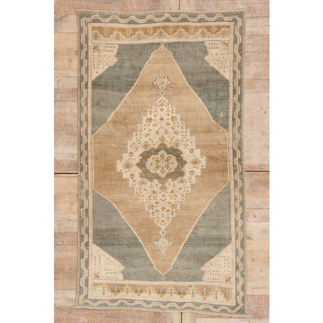Vintage Turkish Oushak Rug, 04'01 X 07'03 For Sale - Image 10 of 10