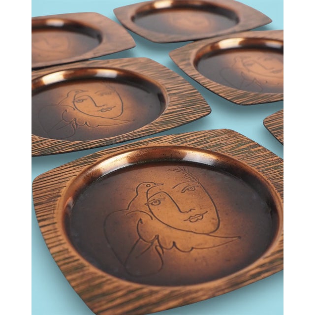 Vintage Polish Coasters, 1978, Set of 6 For Sale - Image 13 of 13