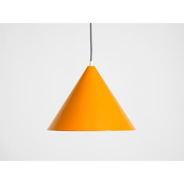 Vintage Model Billiard Pendant Lamp in Orange Metal by Louis Poulsen, 1970s For Sale - Image 17 of 17