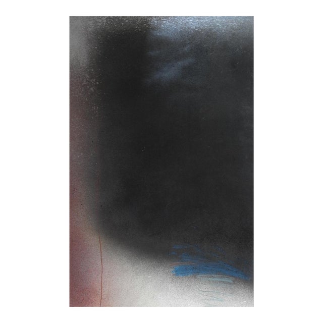 Vintage 1970s Abstract Shadow Painting For Sale