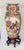 Spectacular vintage Chinese Chinoiserie porcelain Handpainted with Phoenix birds and peonies, gold enamel floor vase. On a...