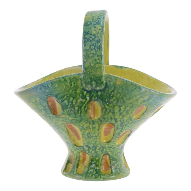 Midcentury Italian Terracotta Pottery Vase For Sale