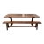 French Oak Farmhouse Table W/ Benches For Sale