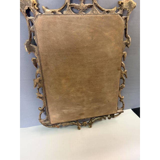 Wood Antique Italian Giltwood Mirror, 1800s For Sale - Image 7 of 8