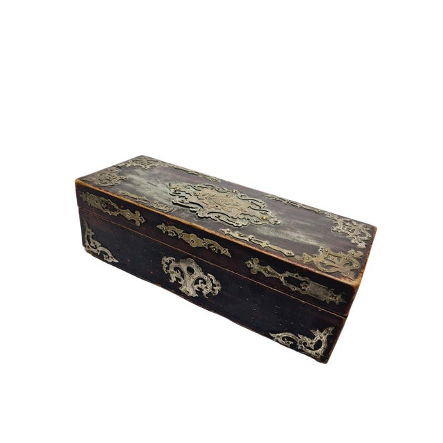 Art Nouveau Oriental Box with Marquetry, 1900s For Sale - Image 9 of 18