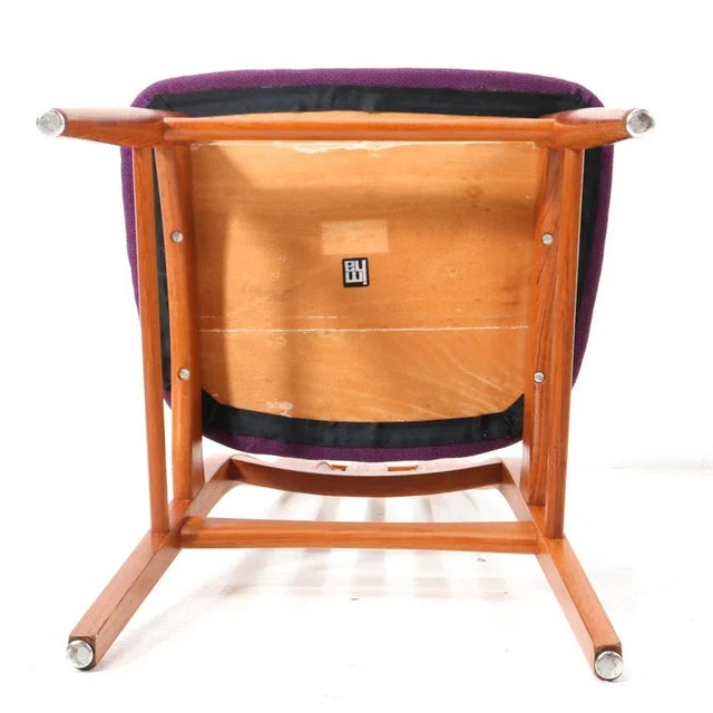 Mid-Century Modern Dining Room Chairs in Teak, 1960s, Set of 6 For Sale - Image 12 of 13