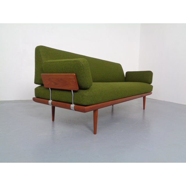 Minerva Teak & Kvadrat Hallingdal Daybed / Sofa by Peter Hvidt & Orla Mølgaard Nielsen for France & Son, Denmark, 1950s For Sale - Image 6 of 18