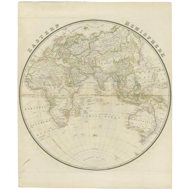 Antique Map of the Eastern Hemisphere by Wyld, 1842 | Chairish