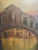 Antique Italian Ponte Rialto Handpainted Parchment Leather Floor Screen For Sale - Image 9 of 18