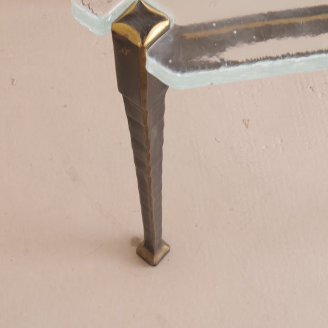 Lothar Klute Design Brutalist Coffee Table Forged Bronze, 1980 For Sale - Image 4 of 7