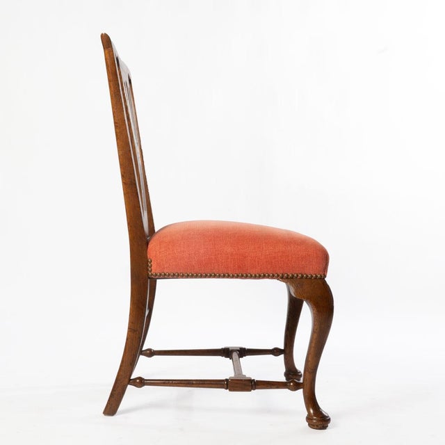 Late 20th Century Late 20th Century Baker Georgian Style Oak Dining Chairs - Set of 6 For Sale - Image 5 of 10