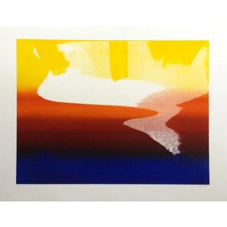 1975 Abstract Landscape Monotype Print by Kristin Gipson For Sale
