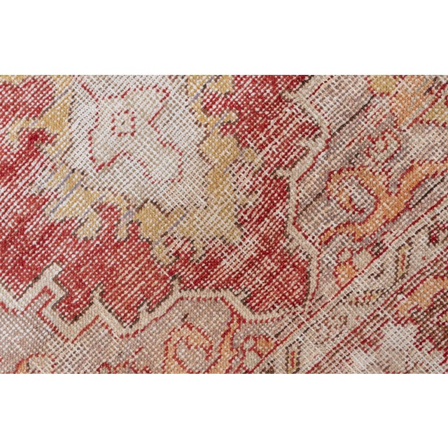 Mid 20th Century Antique Turkish Oushak Rug For Sale - Image 5 of 9