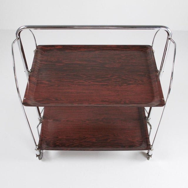 Metal Dinette Model Folding Trolley from Gerlinol, Germany, 1960 For Sale - Image 7 of 14