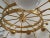 Murano Art Glass and Brass Midcentury Chandelier For Sale - Image 6 of 11
