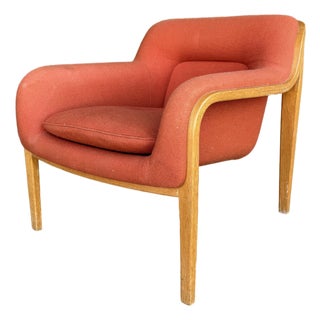 Bill Stephens for Knoll Model 1315 Bentwood Lounge Chair Mid Century Modern For Sale