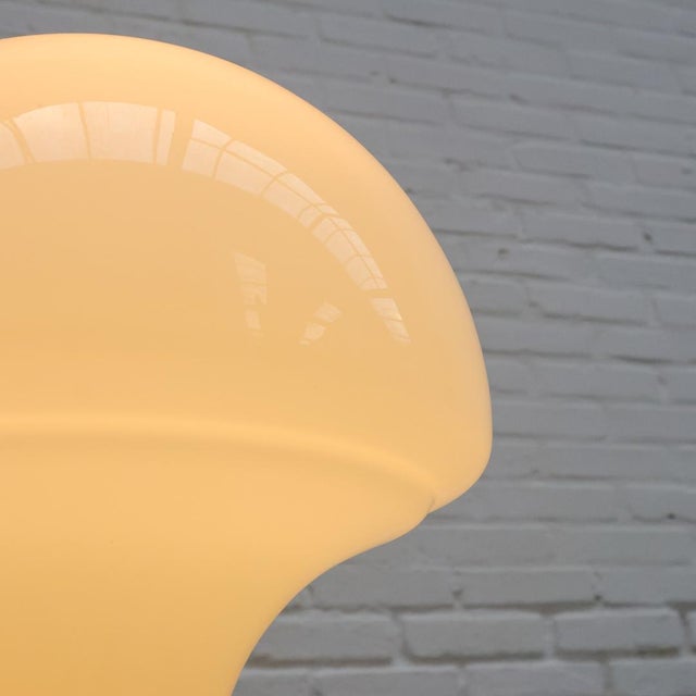 Space Age Opal Glass & Chrome Table Lamp, 1970s For Sale - Image 9 of 11