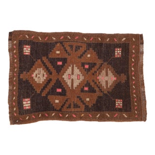 Vintage Distressed Kars Rug Mat - 2' x 2'9" For Sale