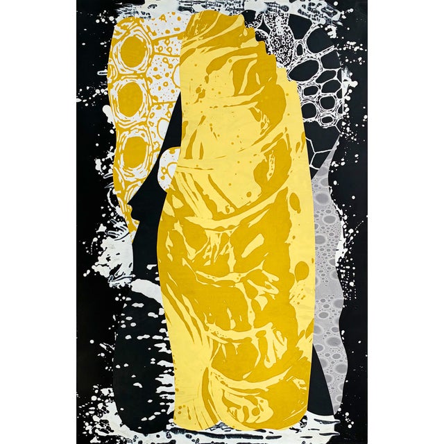 "Golden Rod" by Michael DesRosiers Mixed-Media on MDF 2023 For Sale